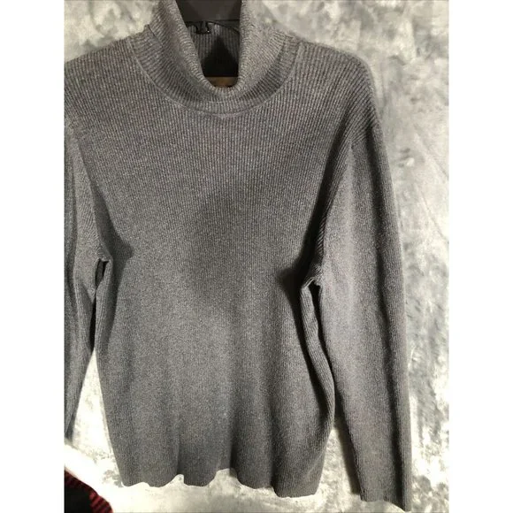 Old Navy Turtleneck Sweater Women’s Gray Adult Size Large - Picture 2 of 10